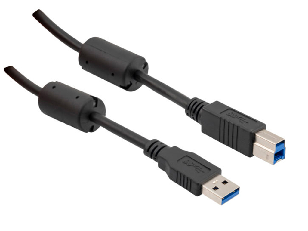 USB 3.0 cable assemblies feature ferrite beads