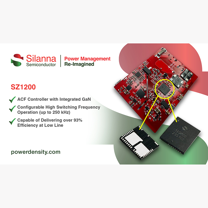 Silanna Launches Single Chip With ACF PWM GaN FET